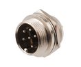 Connecteur cylindrique, Fiche, 6 Contacts, 1A, 48V,
